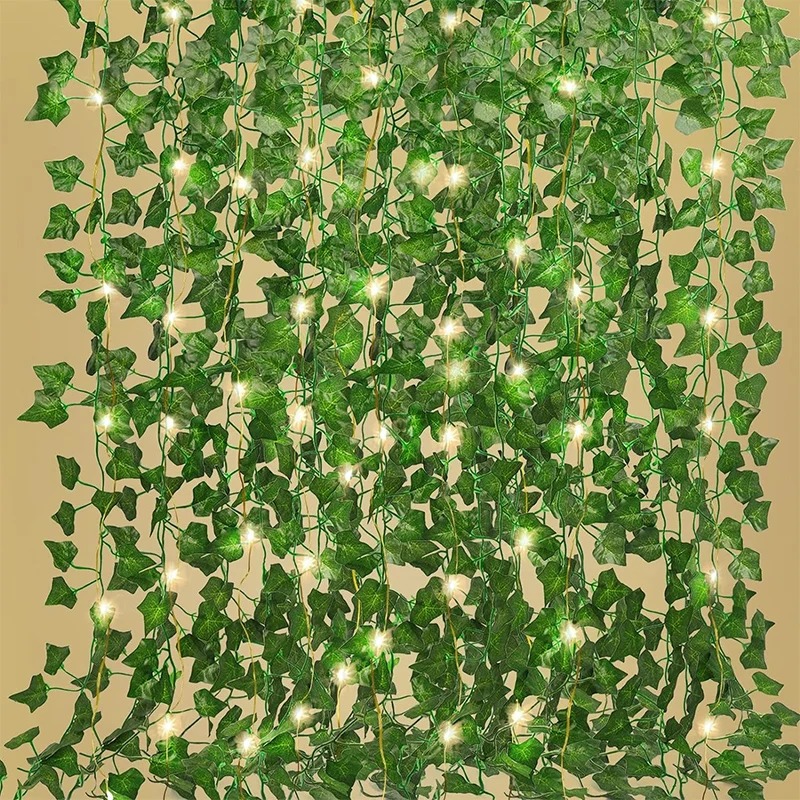 Wall Decor Lighting Tree - Yeşil Sarmaşık 210 cm LED Işık