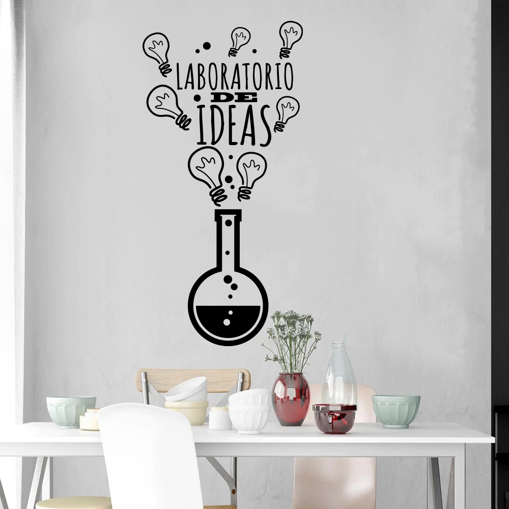 Lighting Home Decor Ideas - İspanyol Fikir Laboratuvarı Ampul Duvar Sticker