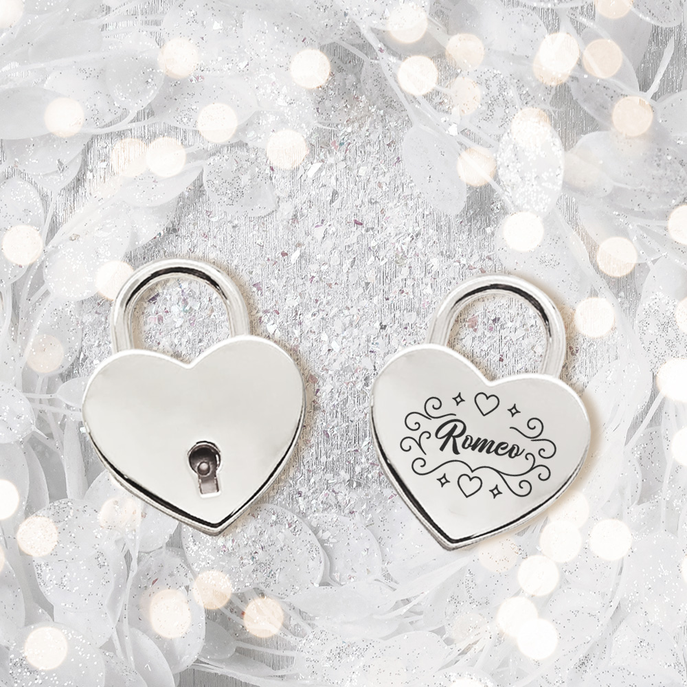 Wedding Lighting And Decor - Kişiselleştirilmiş Aşk Kilidi Işıklı Lüks Aşk