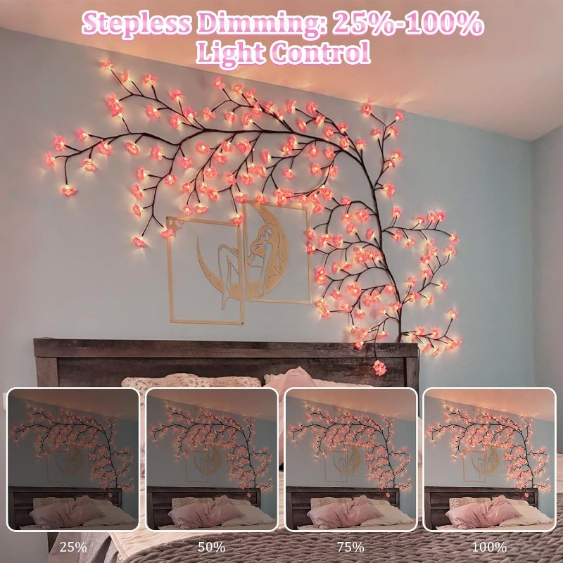 Wall Decor Lighting Tree - LED Kiraz Çiçeği Ağacı Dalı Işıkları