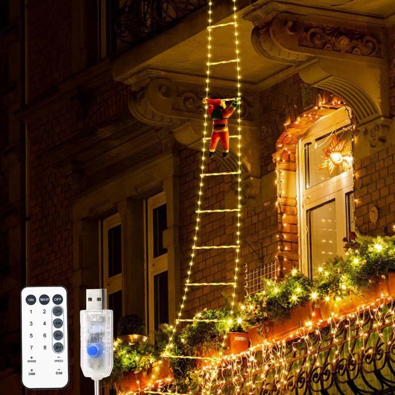 Wall Decor Lighting Tree - 1 adet Noel Süsü Noel Baba