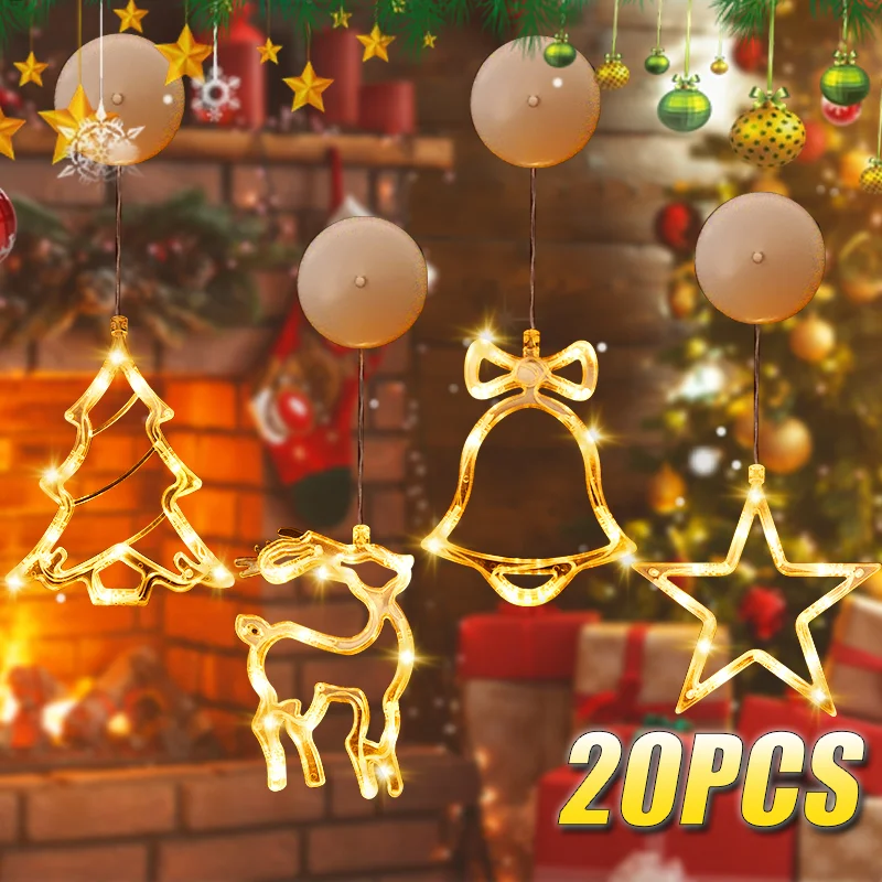 Wall Decor Lighting Tree - 1-20 adet LED noel vantuz ışıkları