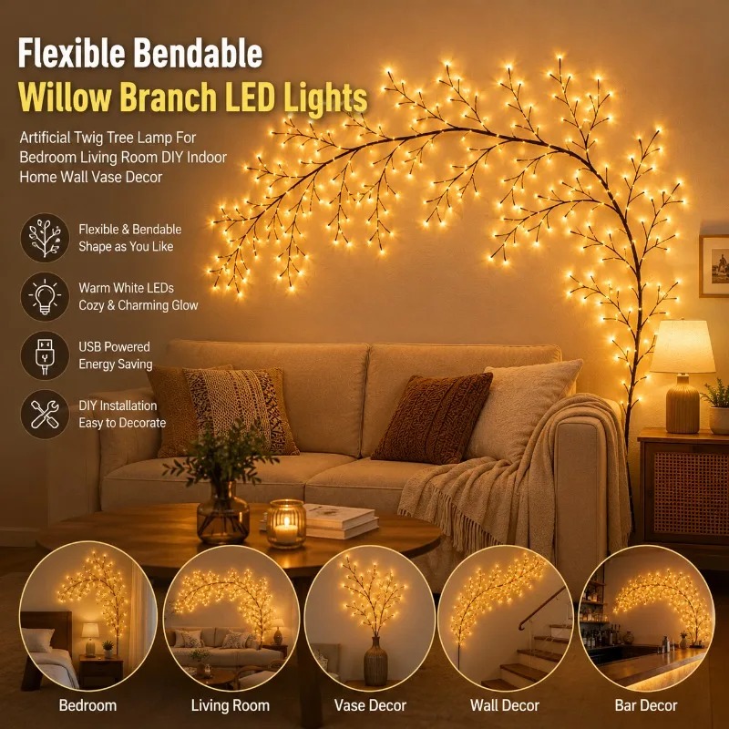 LED Ağaç Dalı Duvar Lambaları  - Wall Decor Lighting Tree incelemesi ve fiyatı