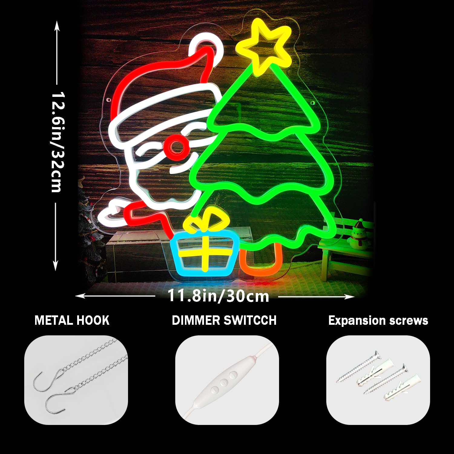 Duvar Dekoru için Noel Baba Ne - Wall Decor Lighting Tree incelemesi ve fiyatı