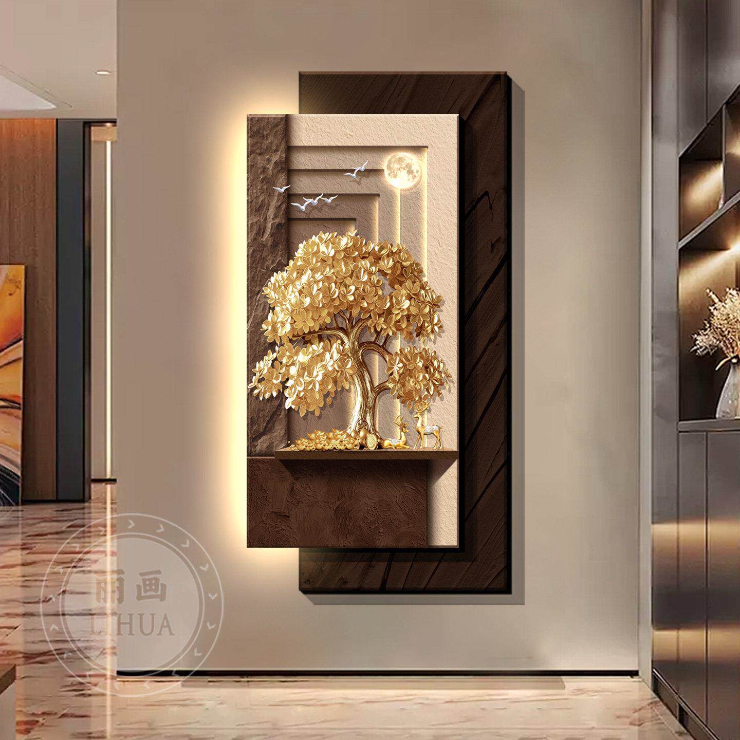 Girişte dekoratif tablolar, pa - Wall Decor Lighting Tree incelemesi ve fiyatı