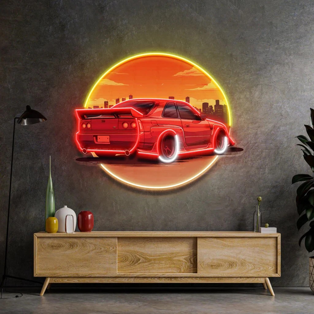Şık Gün Batımı Araba Neon Duva - Bathroom Lighting Decor Ideas incelemesi ve fiyatı