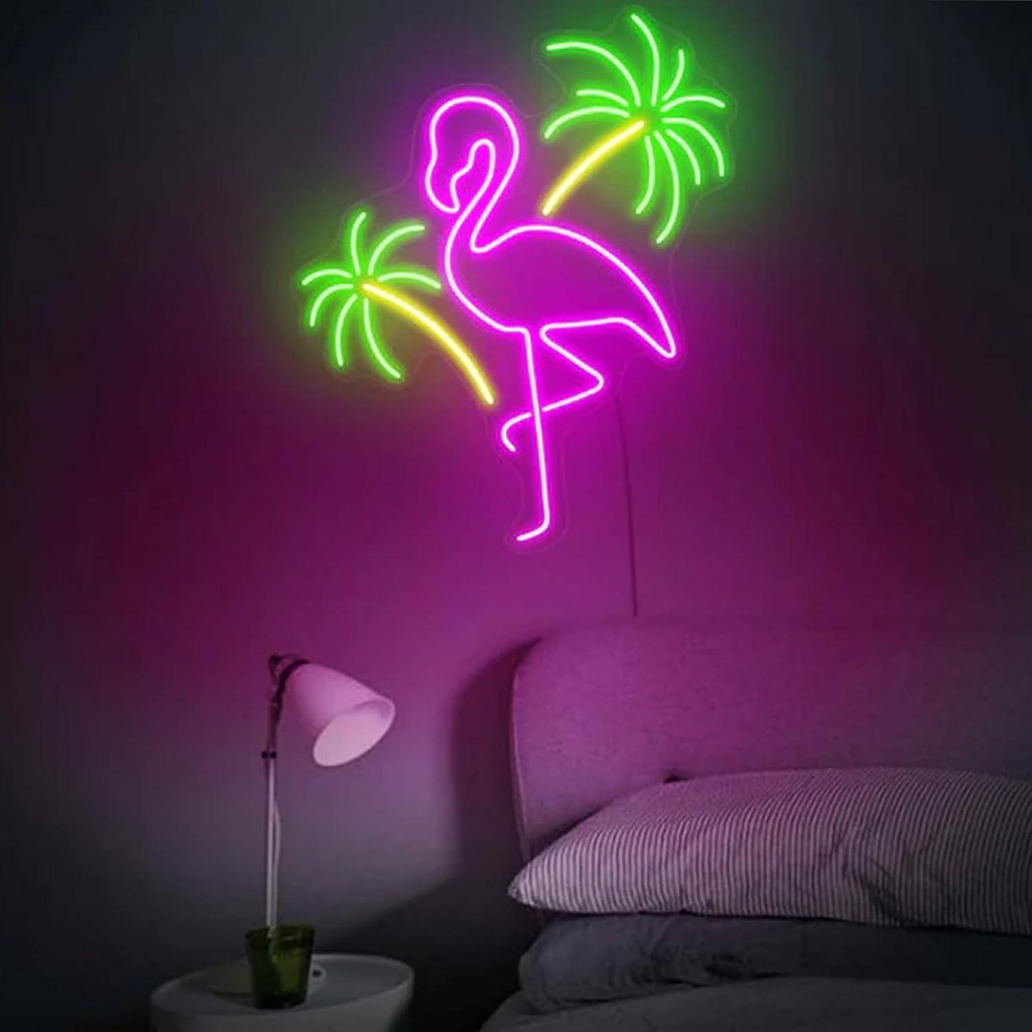 Flamingo ve Palmiye Ağacı Neon - Wall Decor Lighting Tree incelemesi ve fiyatı