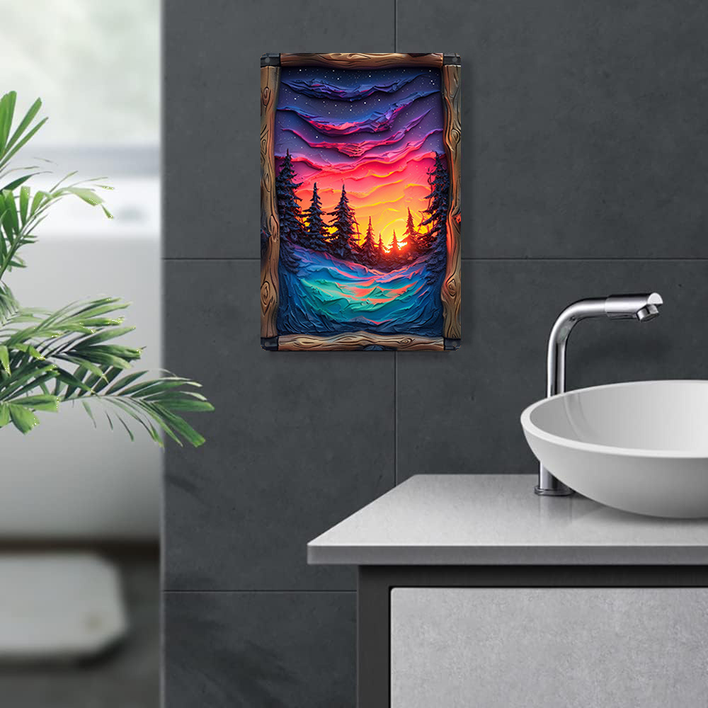 Kuzey Işıkları Sanat Parçası,  - Bathroom Lighting Decor Ideas incelemesi ve fiyatı