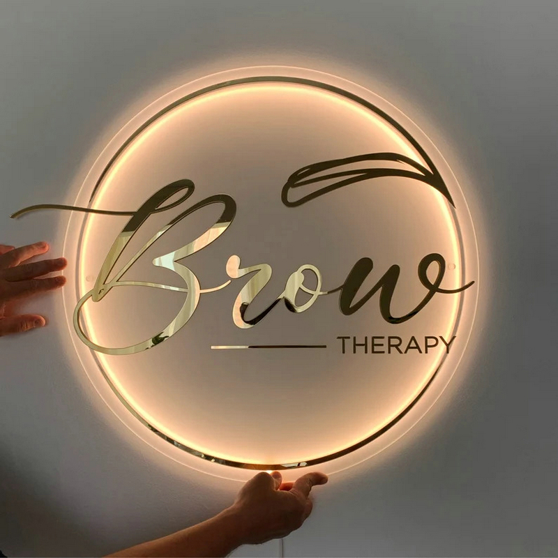 Özel şirket logosu 3D akrilik  - Lighting Decor Company incelemesi ve fiyatı