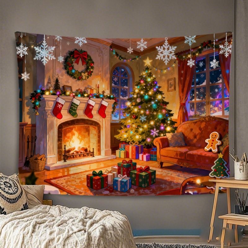 VIKAMA Duvar Halısı Noel Sıcak - Wall Decor Lighting Tree incelemesi ve fiyatı