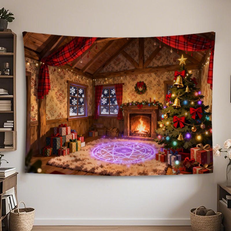 VIKAMA Duvar Halısı Noel Sıcak - Wall Decor Lighting Tree incelemesi ve fiyatı